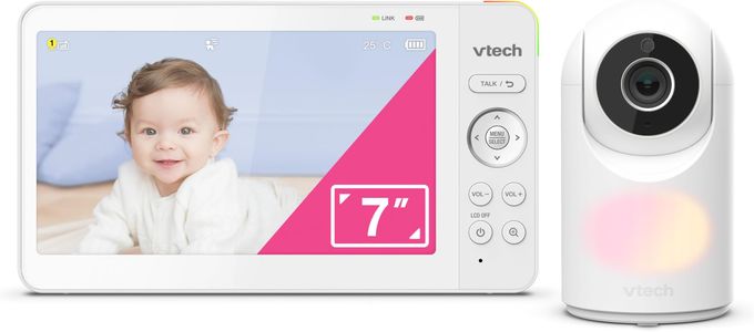 VTech 7-Inch Baby Monitor – Video, Audio, Night Vision