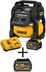 DEWALT FLEXVOLT 2.5 gal. 60-Volt MAX Brushless Cordless Electric Air Compressor Kit with Bonus 6.0 Ahr Battery Pack