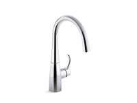 Kohler K-22034-CP 360 Degree Swing Spout Bar Faucet, Single-Handle, Polished Chrome, Entertainment Faucet, Secondary Faucet, Prep Faucet