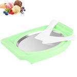 FROUXOUL New 2023 Instant Ice Cream Maker, Food Grade Aluminum With 2 Scraper Ice Cream Pan,Ice Cream Maker Bowl, MLX-01