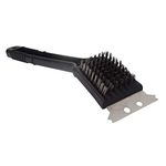 Inllex BBQ Cleaning Brush, Grill Brush Strong Kitchen BBQ Cleaner Stainless Steel Safe Wire Metal Bristles and Steel Scraper, Barbecue Accessories for Cleaning Brush Scrub Pad and Outdoor Grill Cleaner