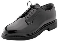 Rothco Mens Dress Shoes - Oxfords Uniform Hi-Gloss, Black, 8 Regular by