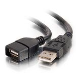 C2G/Cables to Go 52108 3m USB 2.0 A Male to A Female Extension Cable - Black (9.8ft)