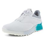 Ecco Biom S Three BOA Goretex Golf Shoes 102954 White/Caribbean/Concrete 60628 EU44 UK10