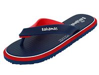 BAHAMAS Men Navy Red Flip-Flops-9 UK (43 1/3 EU) (BH0127G_NVRD0009)