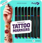 Temporary Tattoo Body Markers - Skin Tattoos Pen for Kids - Cool Gifts for Teen Girls - Teenage Girl Stocking Stuffers Birthday Gift Ideas - Age 8, 9, 10, 11, 12, 13, 14, 15, 16 Year Old Preteen Tween