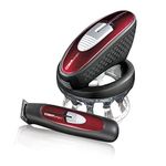 Conair Even Cut Rotary Hair Cut Cutting System; Lithium Ion with Bonus Trimmer; Red