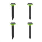 The Divine Tales Solar Powered Ultrasonic Pest Repeller for Outdoors, Waterproof, Snake & Rodent Deterrent with High Efficiency Solar Panel, Humane Pest Control for Yard, Lawn & Garden - Pack of 4