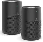 Medify MA-22 Air Purifier with True HEPA H13 Filter | 555 ft² Coverage in 1hr for Allergens, Smoke, Wildfires, Dust, Odors, Pollen, Pet Dander | Quiet 99.9% Removal to 0.1 Microns | Black, 2-Pack