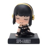 Daiyamondo Super Hero Anime Action Figure Bobble Head for Car Dashboard Office & Study Table Decoration for Everyone (Spy Black Girl)