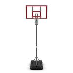 Spalding 44'' Polycarbonate Hercules Jr. Portable Basketball System, Red