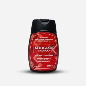 Ketoglare Anti Dandruff Shampoo for Itchy Scalp, Scalp Psoriasis & Seborrheic Dermatitis – Paraben-Free, Sulfate-Free Formula for Sensitive Scalp – Soothes Flakes, Redness & Irritation – 100ml (Pack of 1)