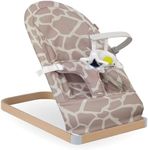 My Babiie Baby Bouncer with Toy Bar – Newborn Ergonomic Bouncer Chair, from Birth to 9 Months (9kg) - Giraffe