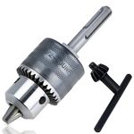 GARHWAL SDS-Plus Drill Chuck Adapter, 1.5-13mm 1/2-20UNF Drill Chuck with SDS Plus Shank Adaptor - Heavy Duty Professional Tool