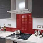 Glass Splashbacks Deep Red - Made by Premier Range in 60cm Wide x 70cm High