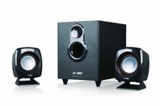 F&D 11 Watts F-203G 2.1 Wired Channel Multimedia Speakers System (Black)|Subwoofer Satellite Speaker |Wired Desktop Speakers |Home Theatre | Extra Bass |Speakers for Laptop & Pc| Mobile Connectivity