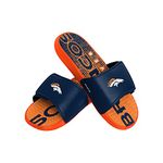 Denver Broncos NFL Mens Gradient Wordmark Gel Slide - L