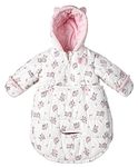 London Fog Newborn Infant Baby Girl Boy Puffer Carbag Pram Bag Snowsuit Bunting - Pink (0/6 Months)
