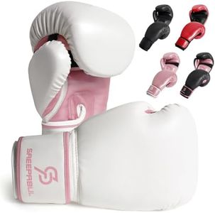 SAEEPABUL S200 Essential Boxing Gloves for Women Suitable for Boxing Kickboxing Mixed Martial Arts Maui Thai MMA Heavy Bag Fighting Training Dopamine Pink, 10oz