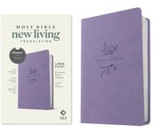 NLT Large Print Premium Value Thinline Bible, Filament-Enabled Edition (LeatherLike, Lavender Song)