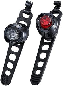 CatEye Orb Front & Rear Polished Black Light Set