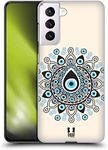 Head Case Designs Nazar Evil Eye Hard Back Case and Matching Wallpaper Compatible With Samsung Galaxy S21 5G