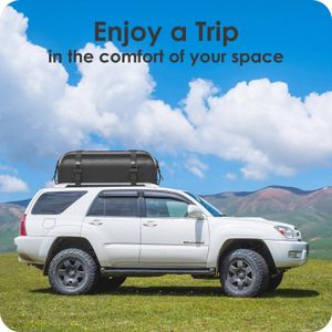 Rymopuey Waterproof Car Roof Bag, 15 Cubic Ft – No Rack Needed, Orange