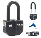 Oxford MOTORBIKE LK484 OXFORD BOSS ALARM 16mm PADLOCK Motorcycle Sold Secure Gold Approved Alarm Disc Lock