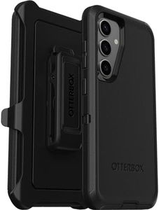 OtterBox Defender Series Case for Samsung Galaxy S24 - Rugged Black Protection, Multi-Layer Defense, Wireless Charging Compatible, with Holster/Kickstand