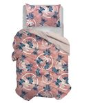 Stitch Single Duvet Cover Set, Cotton, Pink, 155 x 200 cm, Pillowcase 50 x 80 cm, Disney, 100% Cotton, Official Product