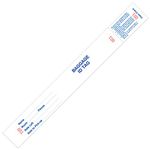 Baggage Claim Check Tags with Transfer Tape on Back, Printed in Blue with Red Consecutive Numbering from 000 to 999. Bag Identification Tag Size: 10 1/2" (Height) x 1 1/4" (Width). 1000 Tags.