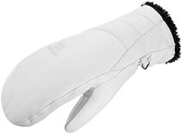 SALOMON Comfortable Running/Hiking Gloves for Women Native Mitten W, White, S, LC1234800