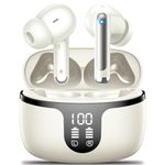 Wireless Earbuds, Bluetooth 5.3 Headphones in Ear with 4 ENC Noise Cancelling Mic, 2024 Bluetooth Earbuds 48H Playtime, HiFi Stereo Deep Bass Wireless Earphones,IP7 Waterproof USB-C Fast Charge Yellow