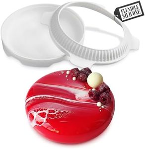 HYQO Silicone Cakе Pan - 3d Silicone Cake Molds for Baking Cheesecake Pan Set Nonstick Baking Pan Cake Mousse Circle Molds for Chocolate Cake Molds - Round Cake Pans Cake Pans Set