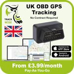 OBD GPS Car Tracker. Simple Plug in Device. Suitable for Cars, Vans. Real-Time GPS Vehicle Tracking and Notifications. 14-Day Free Trial. By Track Wise a UK-Based Company.