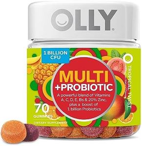 Olly Multi + Probiotic Adult Multivitamin Gummy, 1 Billion CFUs, Digestive and Immune Support Chewable Supplement, 35 Day Supply (70 Gummies), Tropical Twist