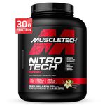 MuscleTech Performance Series Nitro Tech Ripped|30g Protein|Protein Powder for Lean Muscle Gain|Sports Nutrition | 4 lbs (1.81 Kg) | French Vanilla Swirl Flavour