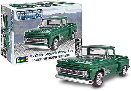 Revell 1:25 Scale 1965 Chevy Stepside Pickup 2N1 Car Model Assembly Kit