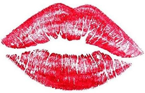 Valentines Kiss Lips/Beauty Salon Loyalty Reward Stamp - 1/2"