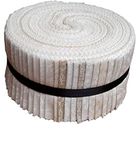 Best of Tone on Tone Neutral Blenders Jelly Roll 40 Precut 2.5-inch Quilting Fabric Strips