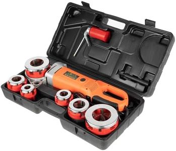 Electric Pipe Threader, 2300W 110V Portable Pipe Threading Machine with All-copper Motor Hand-held Pipe Threader Machine with 6 Dies 1/2"-2" for Galvanized Pipe, Iron & Steel Pipe