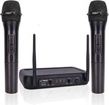 Pyle PDWM2135 VHF Wireless Microphone System, 2 Handheld Mics, Fixed Frequency