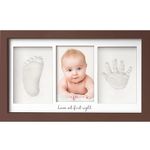 Baby Hand and Footprint Kit - Baby Footprint Kit, Newborn Keepsake Frame, Baby Handprint Kit,Personalized Baby Gifts, Nursery Decor,Baby Shower Gifts for Girls Boys (Cedar)