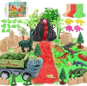 IEEILULU Arena Magica, Arena Cinética Niños con 1kg Moldeable Arena en 3 Colores, Juguetes Sensorial Creativo Regalo para Niños