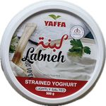 YAFFA Premium Labneh Strained Yoghurt (Lightly Salted, 500g) | Packed with Protein, Probiotics, and Essential Nutrients | Rich Creaminess Perfect for Breakfast, Snacks, and Post-Workout Recovery