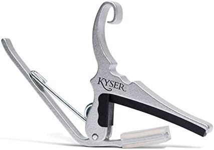 Kyser Quick-Change Capo for 6-string acoustic guitars, Silver, KG6S