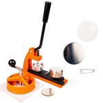 Ebadges 38mm UK Made Professional Metal Badge Maker | Badge Making Kit with 250 Badges | Badge Machine with Circle Cutter | Interchangeable Dies Available | Make Your Own Badges | Button Maker Machine