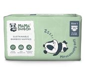 Mama Bamboo Soft Newborn Eco Sustainable Nappies (Size 1) - Chlorine-Free Hypoallergenic (35 pcs per pack)