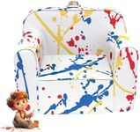 fond + found Cuddly Toddler Chair, Kids Snuggly-Soft Armchair,Kids Sofa Chair with Washable and Removable Cover,Toddler Foam Chair with Friendly Carrying Handle, Reading Couch for Boys and Girls