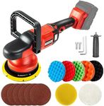 IRONFIST Cordless Orbital Polisher for Milwaukee M18 Battery, Car Polishing Waxer Machine 6inch work disk with brushless motor 6 speeds 750-6800RPM, (No Battery)